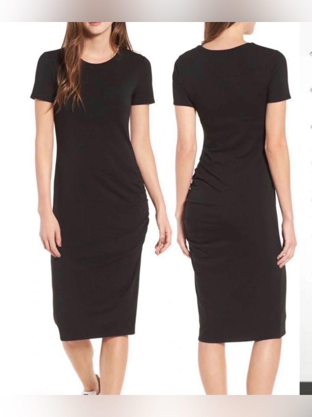 Treasure & Bond Side Ruched Body-Con Dress